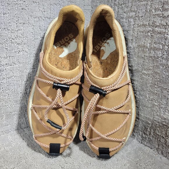 Sorel Kinetic Men's Size 9 Tan Leather Slip-on Athletic Sneakers S6MF215087-253 - Picture 7 of 12